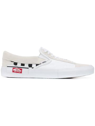 Vans Cut And Paste Slip On Sneakers - White