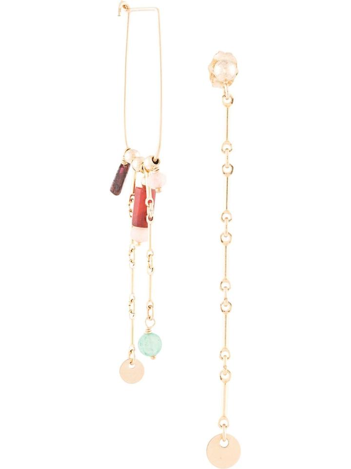 Petite Grand Multi Bead Earrings - Gold