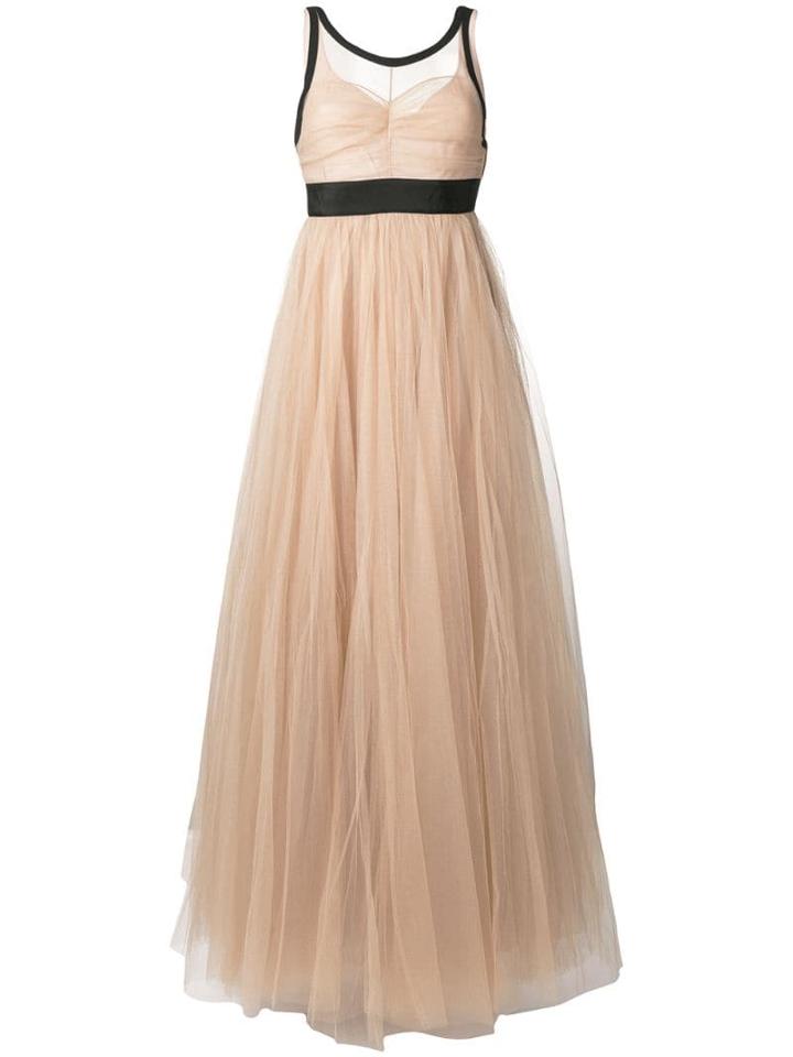 Nº21 Sheer Tulle Evening Dress - Neutrals
