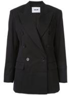 Msgm Classic Double-breasted Blazer - Black