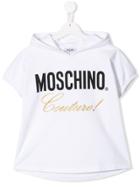 Moschino Kids Short Sleeve Hoodie - White