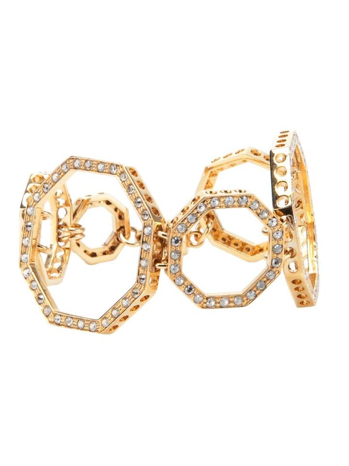 Ca & Lou Octagonal Link Bracelet, Women's, Metallic