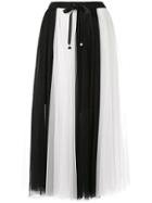 Edward Achour Paris Two-tone Tulle Dress - White