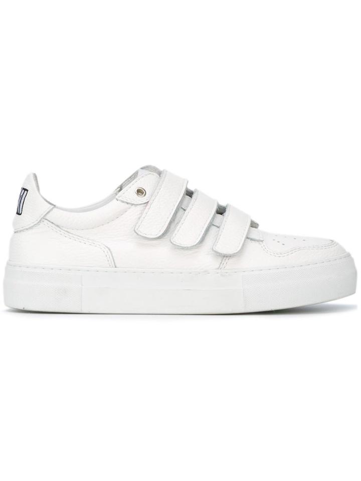 Ami Alexandre Mattiussi 3 Strap Sneakers - White