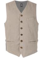 Eleventy - Buttoned Waistcoat - Men - Cotton/spandex/elastane - S, Grey, Cotton/spandex/elastane