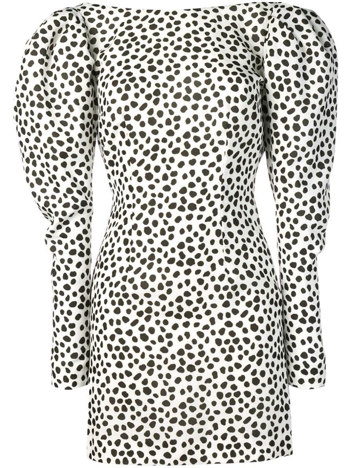 16arlington Dotted Print Dress - Black