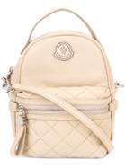 Moncler Georgine Crossbody Bag, Women's, Nude/neutrals, Lamb Skin/polyester