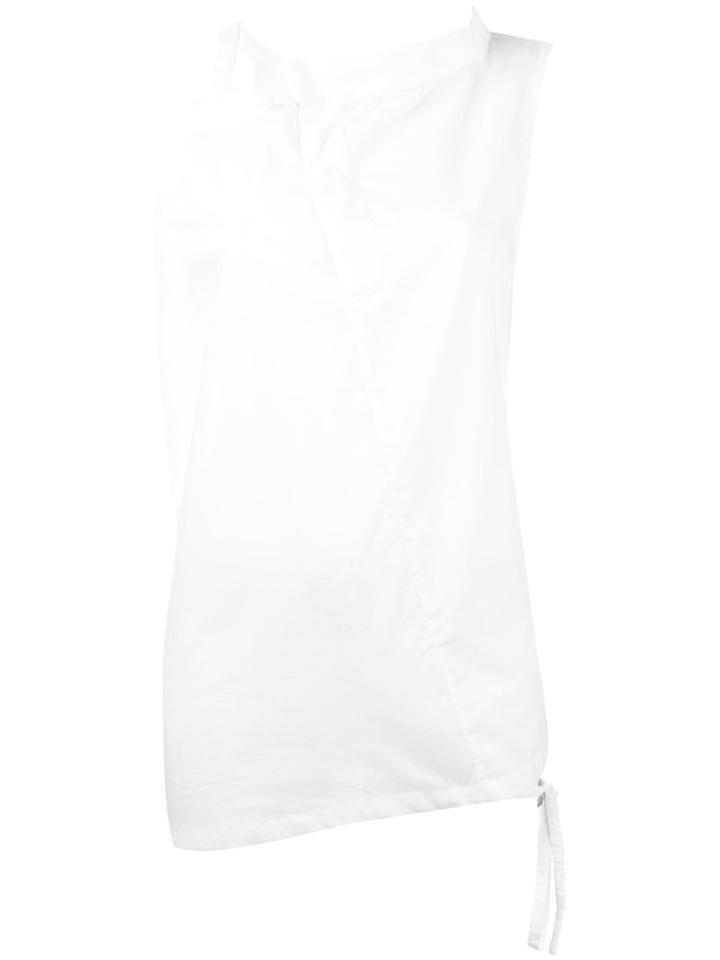 Ann Demeulemeester - Buckle Strap Detail Tank - Women - Cotton - 38, Women's, White, Cotton