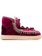 Mou Velvet Eskimo Boots - Purple