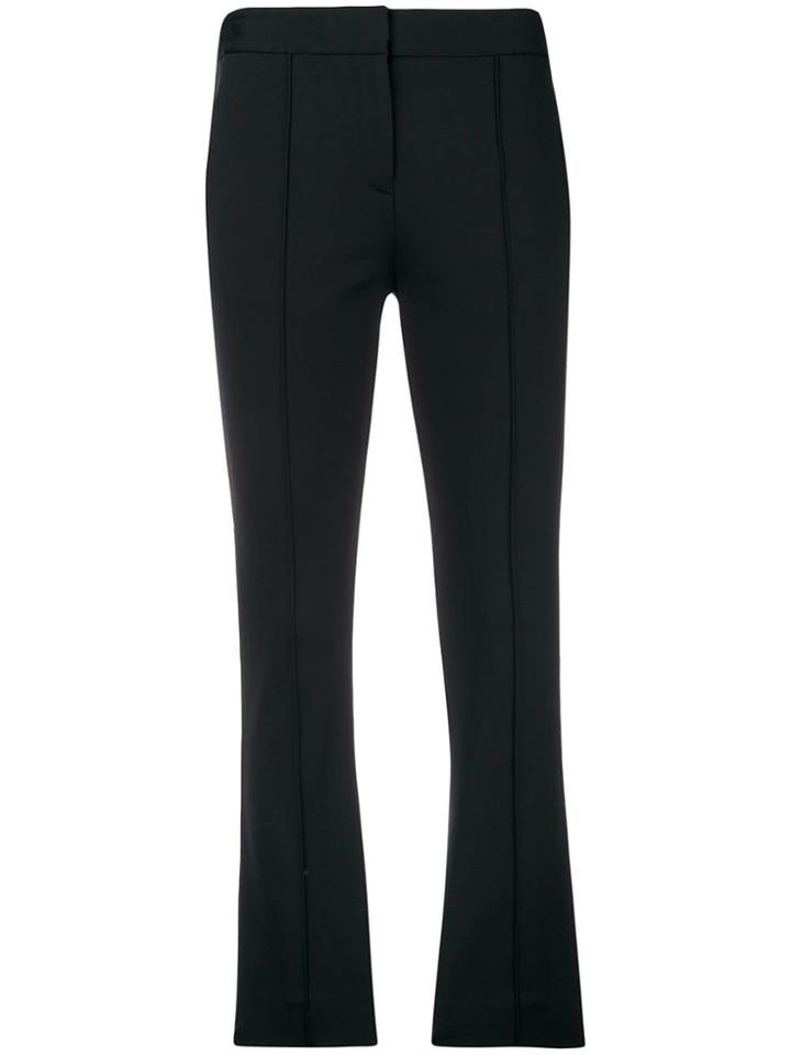 Dvf Diane Von Furstenberg Cropped Bootcut Trousers - Black
