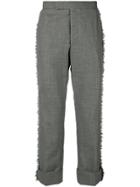 Thom Browne Frayed Edge Classic-fit Trouser - Grey