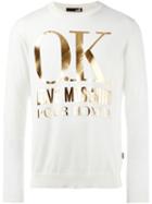 Love Moschino O.k. Print Sweatshirt