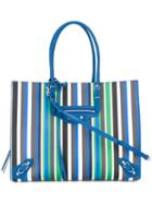 Balenciaga Striped Tote, Women's, Calf Leather