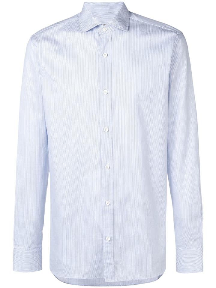 Z Zegna Pinstriped Shirt - Blue