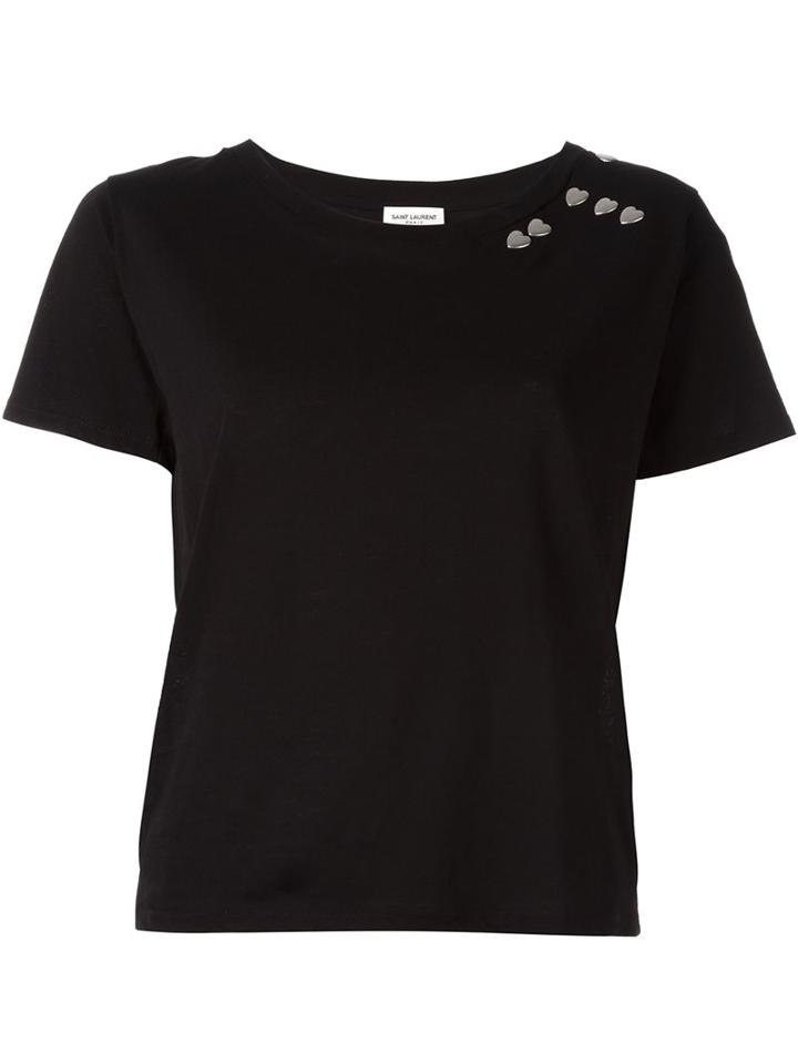 Saint Laurent Heart Stud T-shirt