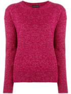 Etro Sparkle Crew Neck Sweater - Pink & Purple