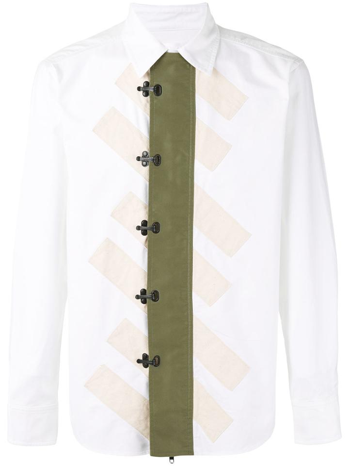 Ganryu Comme Des Garcons - Front Panel Shirt - Men - Cotton - M, White, Cotton