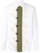 Ganryu Comme Des Garcons - Front Panel Shirt - Men - Cotton - M, White, Cotton