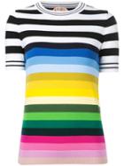No21 - Horizontal Striped Top - Women - Polyamide/virgin Wool - 42, Polyamide/virgin Wool