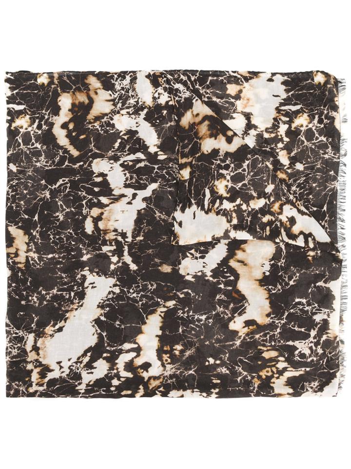 Balmain Frayed Scarf - Grey