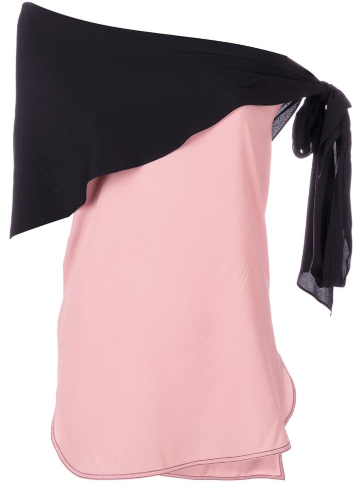 Marni Scarf Tie Blouse - Pink & Purple