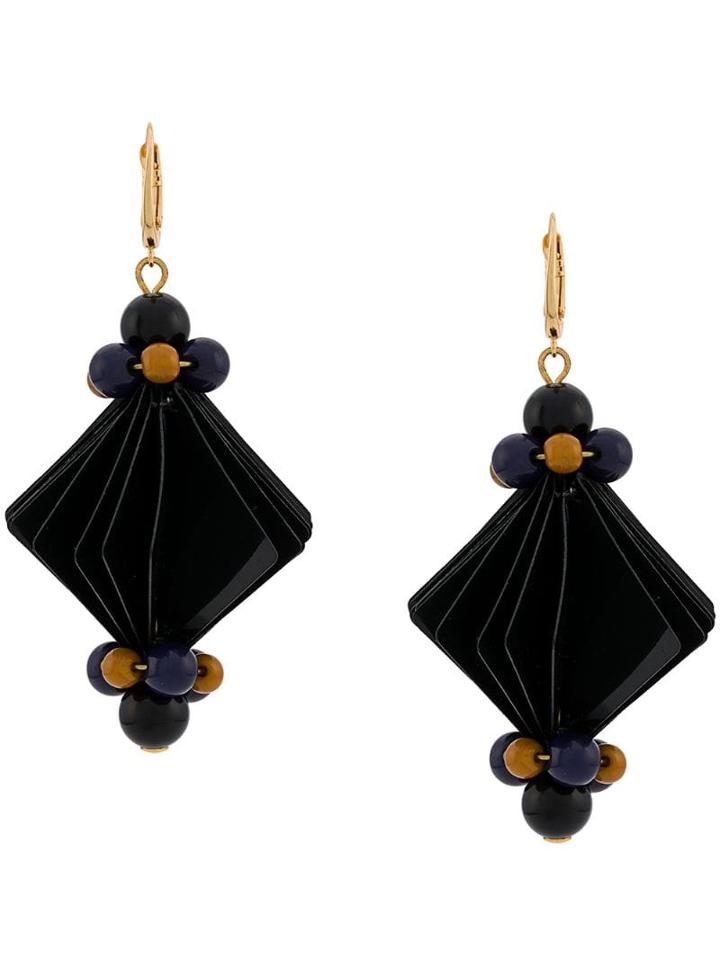 Marni Bead And Facet Earrings - Blue