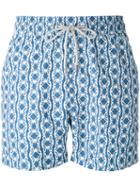 Love Brand - Butterfly Print Swim Shorts - Men - Nylon/polyester - M, Blue, Nylon/polyester