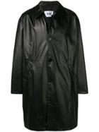 Msgm Oversized Midi Coat - Black