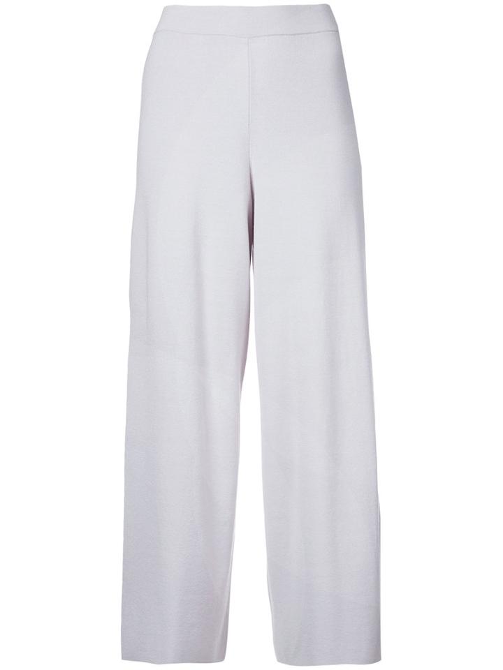 Estnation - Cropped Trousers - Women - Rayon - 38, White, Rayon