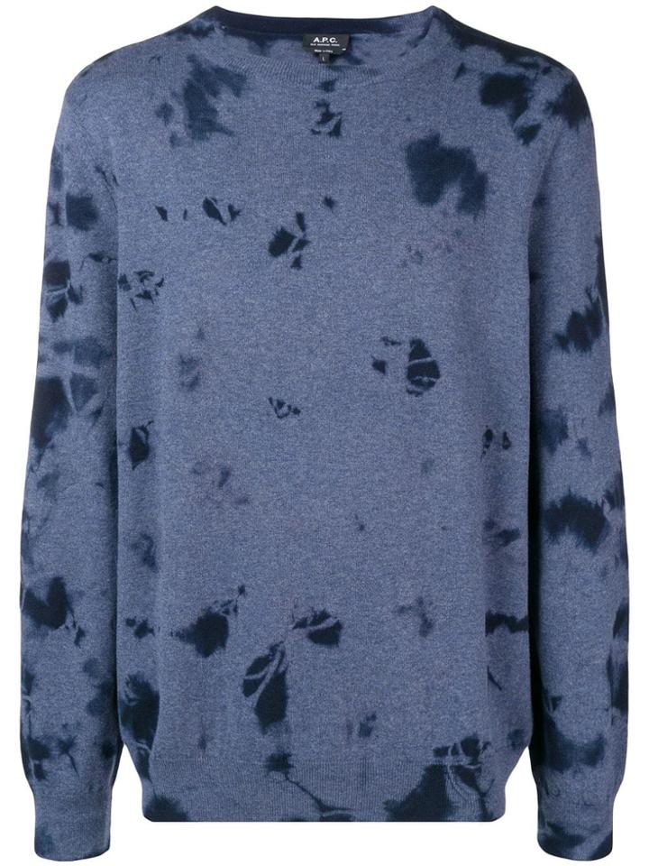 A.p.c. Patterned Jumper - Blue