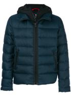 Fay Long Sleeved Fitted Down Jacket - Blue