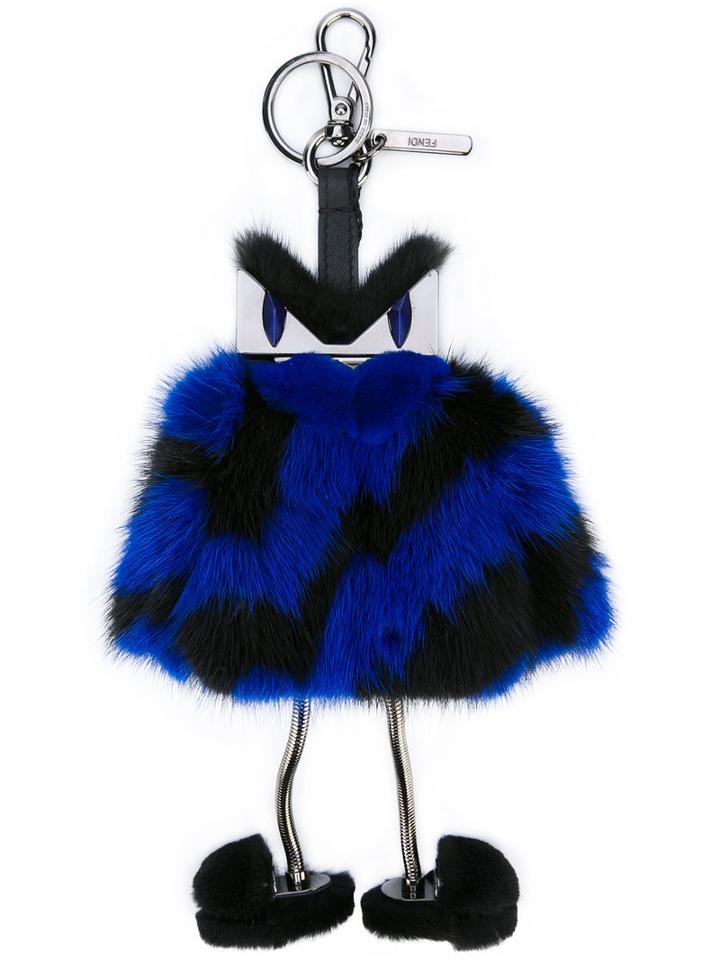 Fendi - Mink Fur Dolly Charm - Men - Cotton/mink Fur - One Size, Black, Cotton/mink Fur