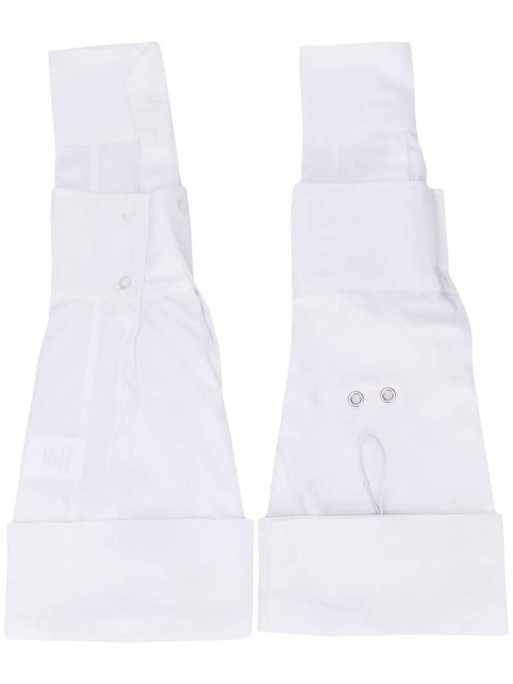 Delada Adjustable Layered Sleeves - White