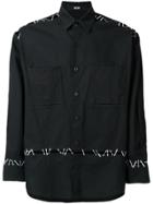Ktz Pin Embroidery Shirt - Black
