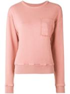 Jw Anderson Garment Dyed Jwa Anchor Patch Sweatshirt - Pink