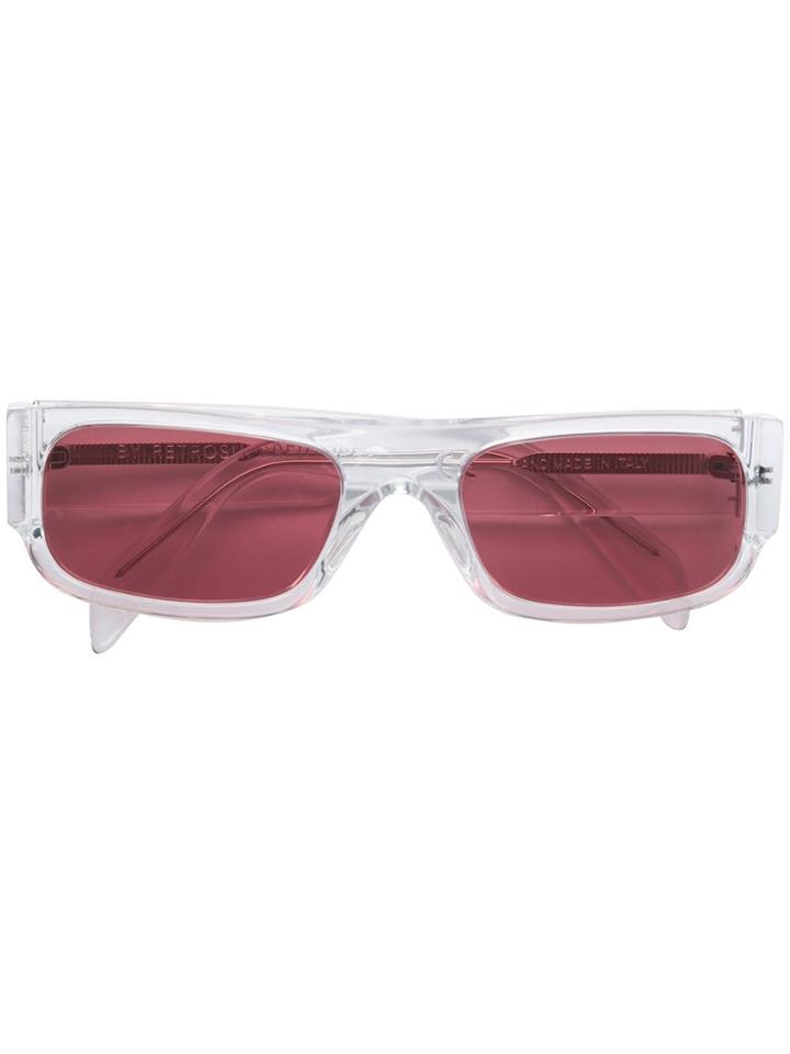 Retrosuperfuture Smile Crystal Sunglasses - White