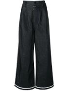 Mm6 Maison Margiela Wide Leg Denim Jeans - Blue