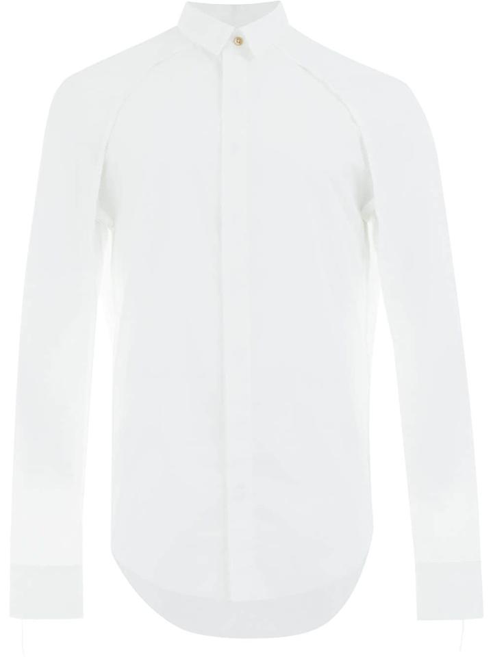 Cedric Jacquemyn Stitch Detail Buttoned Shirt - White