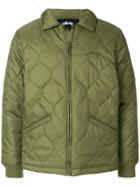Stussy Quilted Zip Jacket - Green
