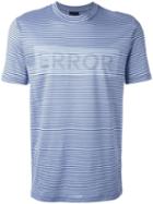 Lanvin Error Print T-shirt, Men's, Size: Medium, Blue, Cotton