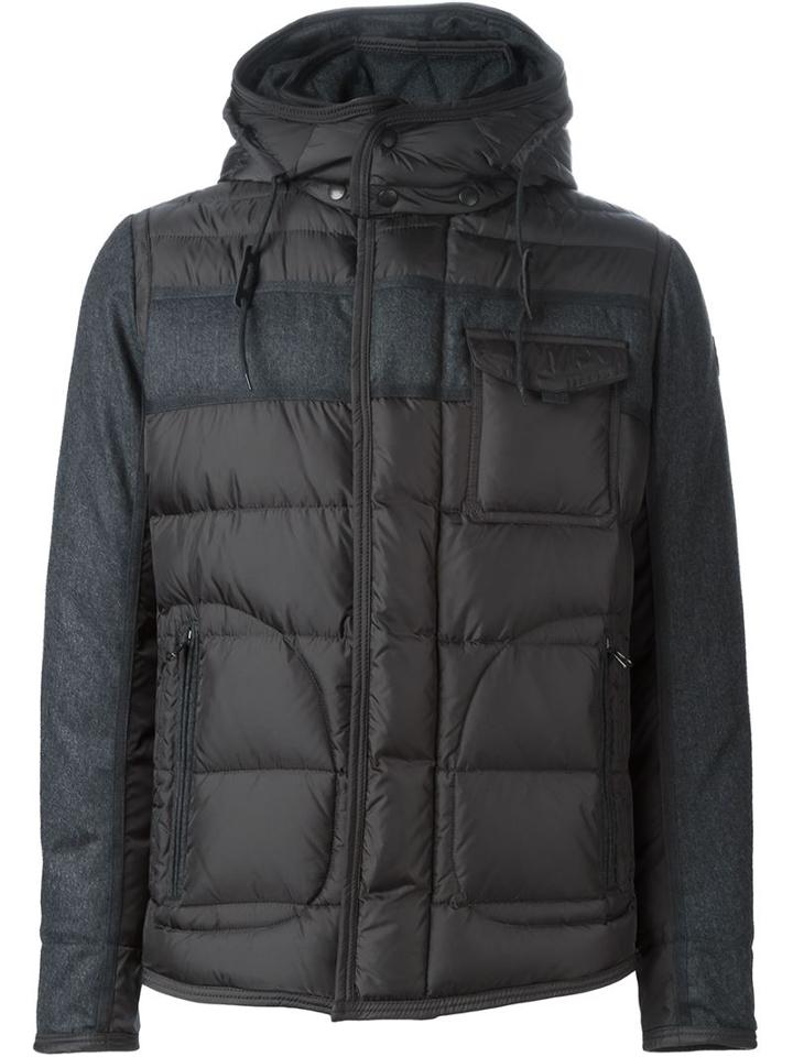 Moncler - 'ryan' Padded Jacket - Men - Feather Down/polyamide/wool - 5, Grey, Feather Down/polyamide/wool