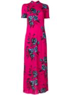 Mcq Alexander Mcqueen Long Turtleneck Dress - Pink & Purple
