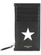 Givenchy Star Print Zipped Cardholder - Black
