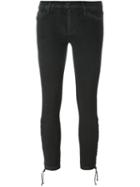 Hudson Tie Hem Skinny Cropped Trousers