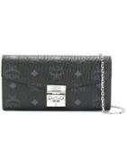 Mcm Patricia Visetos Wallet - Black