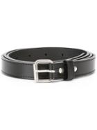 Comme Des Garçons Homme Plus Silver-tone Hardware Belt, Men's, Size: Medium, Black, Leather