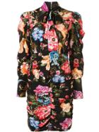 Ingie Paris Floral Print Fitted Dress - Multicolour