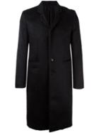 Ann Demeulemeester Single Breasted Coat, Men's, Size: Small, Black, Mohair/virgin Wool/nylon/cotton