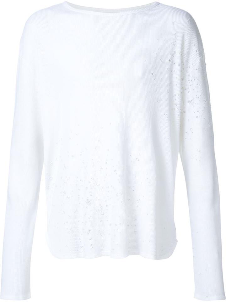 Amiri Distressed Longsleeved T-shirt