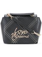 Love Moschino - Logo Plaque Cross-body Bag - Women - Polyurethane - One Size, Black, Polyurethane